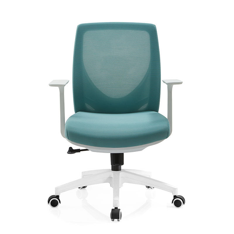 Modern Desk Chair Mesh Computer Chair Mid-Back Chair with Wheels