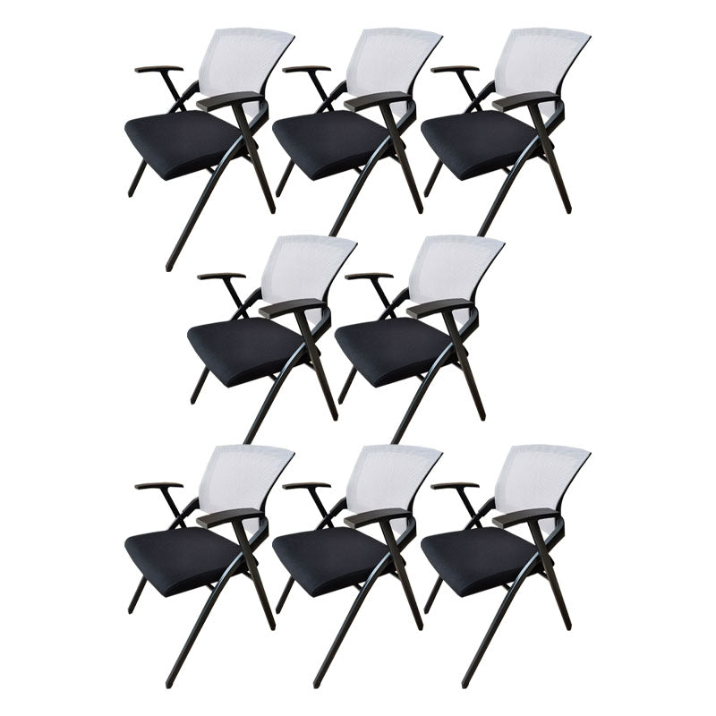 Modern Steel Conference Chair Mesh Chair with Armrest Desk Chair