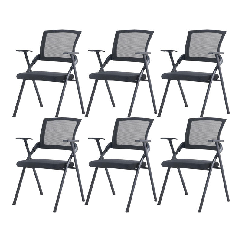 Modern Steel Conference Chair Mesh Chair with Armrest Desk Chair