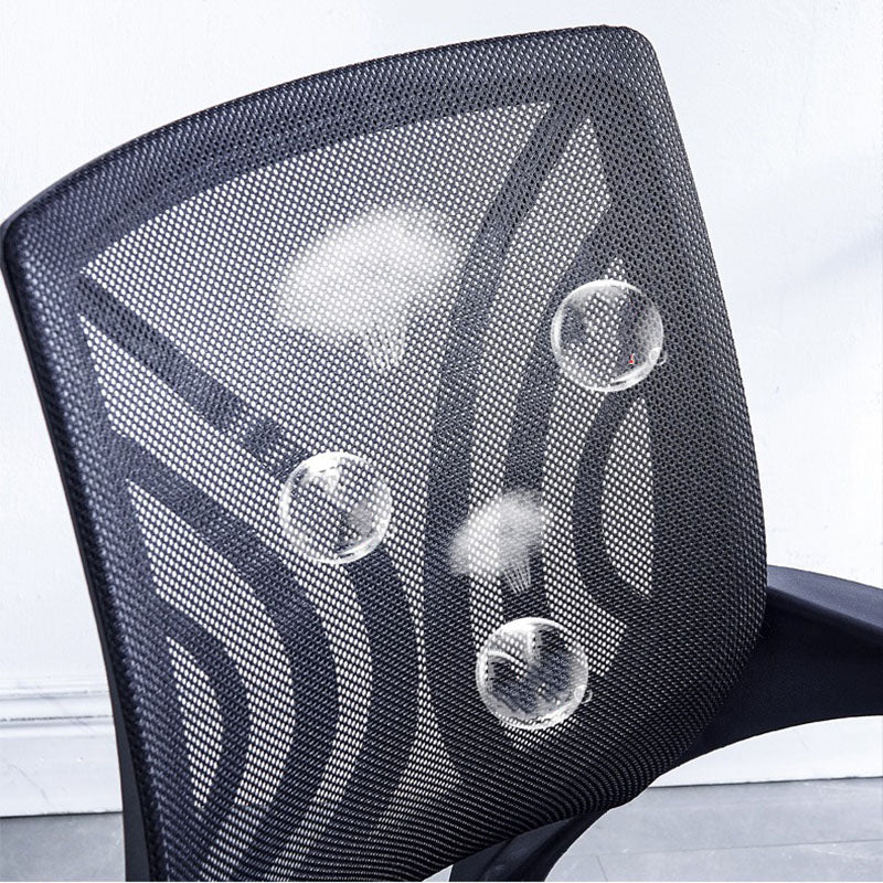 Ergonomic Mesh Mid-Back Desk Chair Stainless Steel No Distressing Office Chair