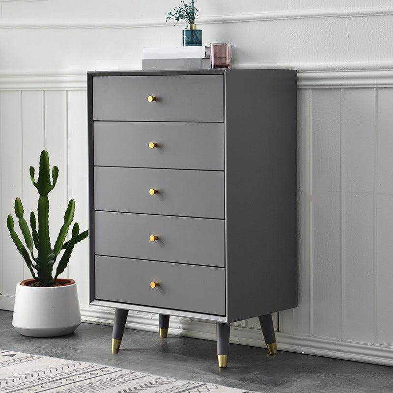 Modern Solid Wood Storage Chest Bedroom 16" D Storage Chest Dresser with Drawers