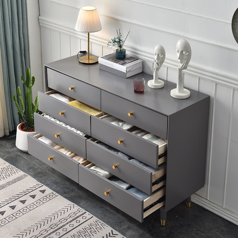 Modern Solid Wood Storage Chest Bedroom 16" D Storage Chest Dresser with Drawers