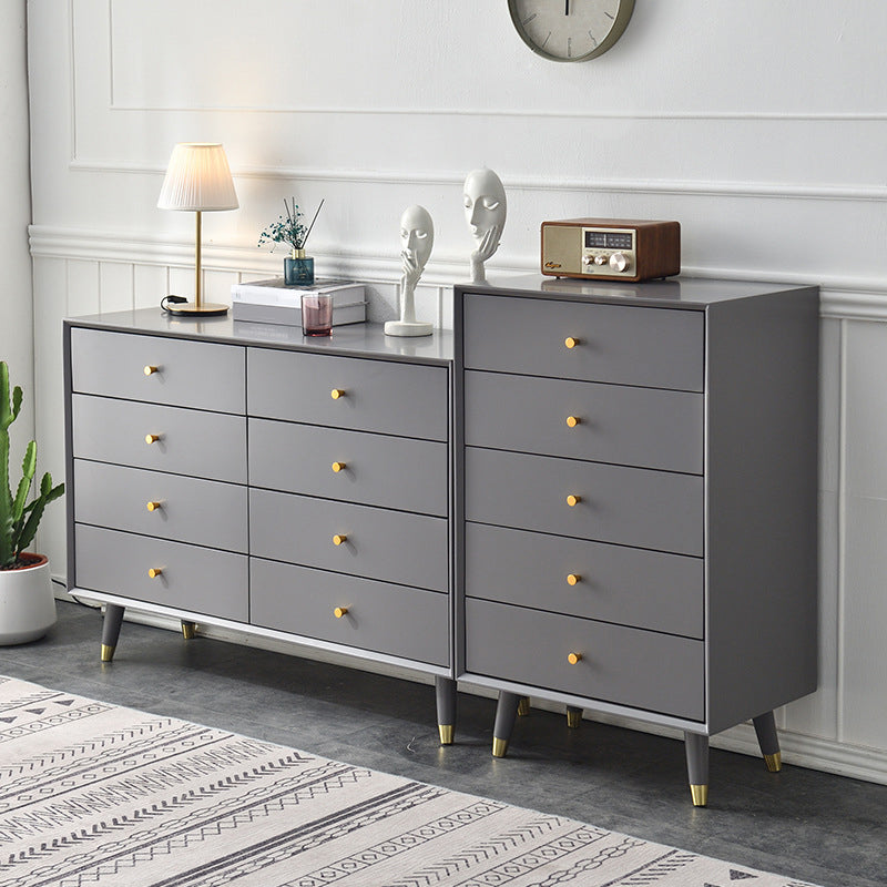 Modern Solid Wood Storage Chest Bedroom 16" D Storage Chest Dresser with Drawers