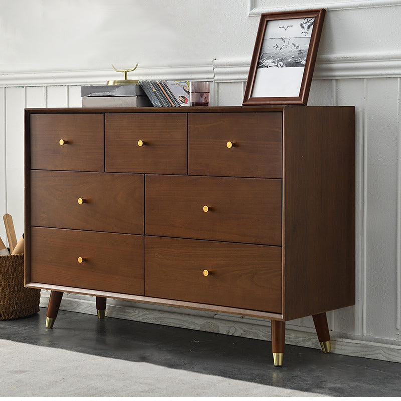 Modern Solid Wood Storage Chest Bedroom 16" D Storage Chest Dresser with Drawers