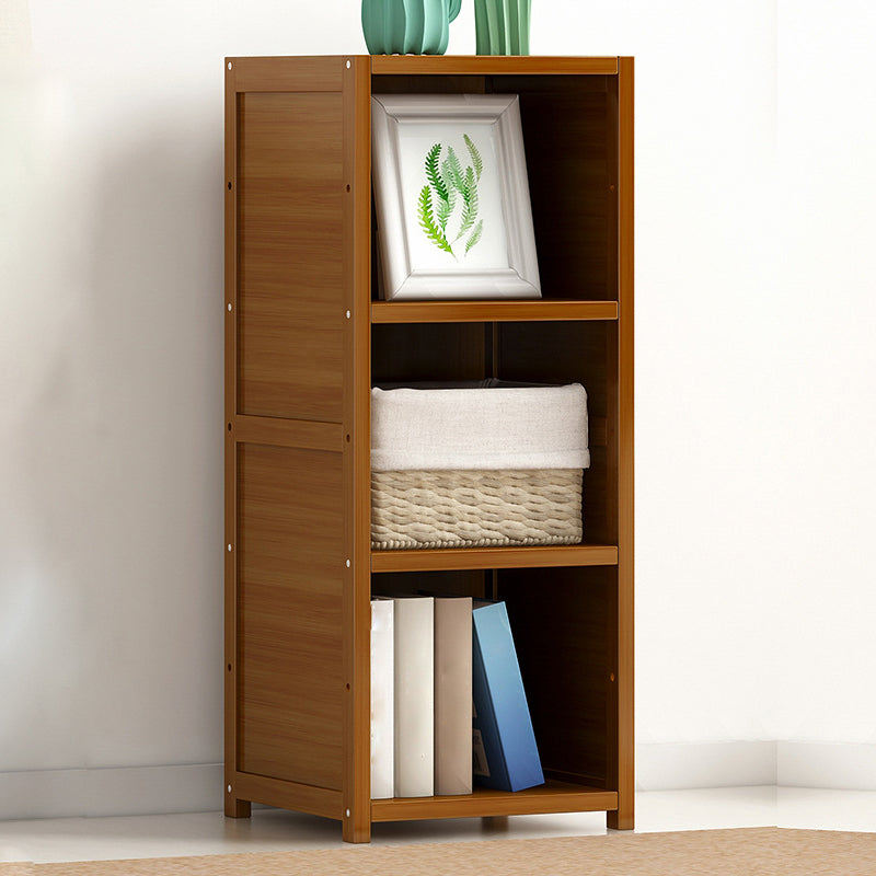 Bamboo Bookshelf Modern Style Bookcase for Home Office 12" W X 15.5" D