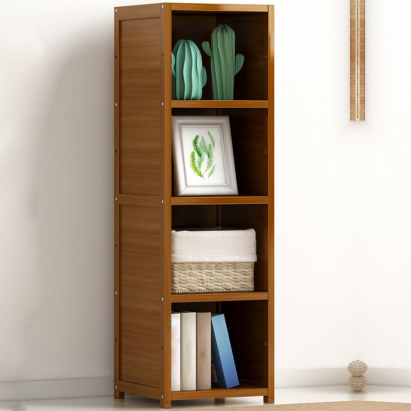 Bamboo Bookshelf Modern Style Bookcase for Home Office 12" W X 15.5" D