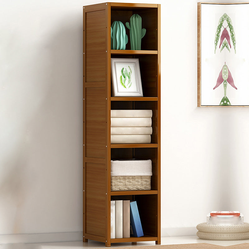 Bamboo Bookshelf Modern Style Bookcase for Home Office 12" W X 15.5" D