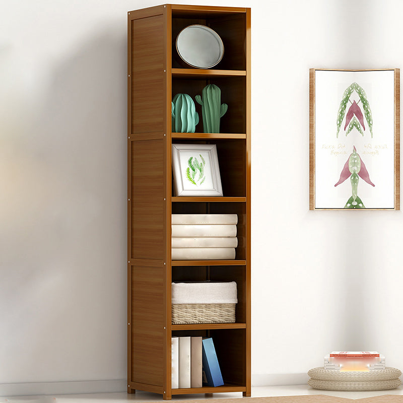 Bamboo Bookshelf Modern Style Bookcase for Home Office 12" W X 15.5" D