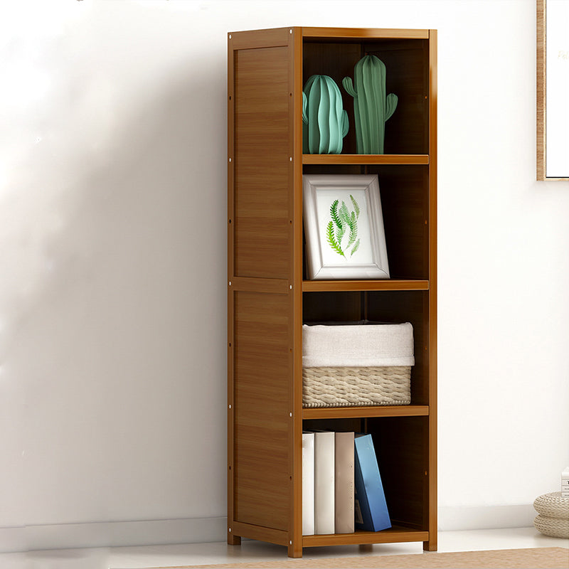 Bamboo Bookshelf Modern Style Bookcase for Home Office 12" W X 15.5" D