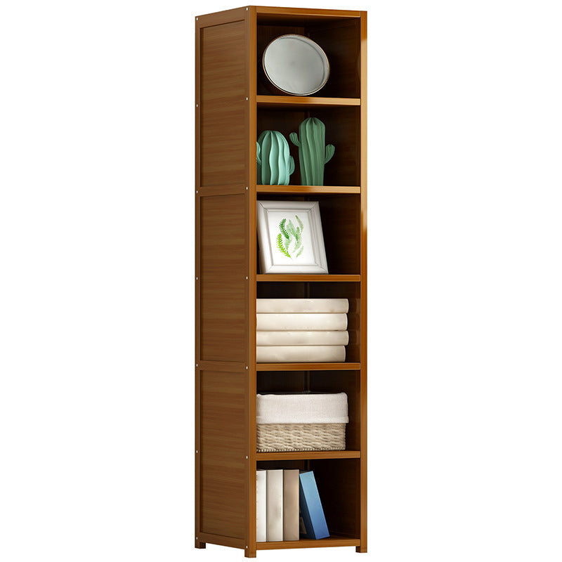 Bamboo Bookshelf Modern Style Bookcase for Home Office 12" W X 15.5" D