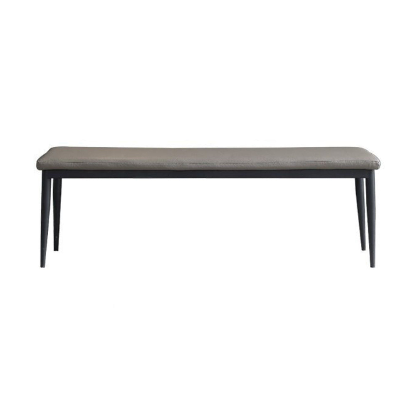 Modern Solid Color Seating Bench Upholstered Bench with Cushioned