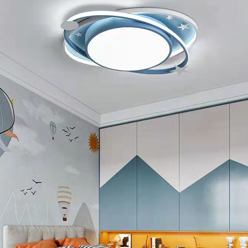 LED Ceiling Mount Light Children Ceiling Lamp with Acrylic Shade for Kindergarten