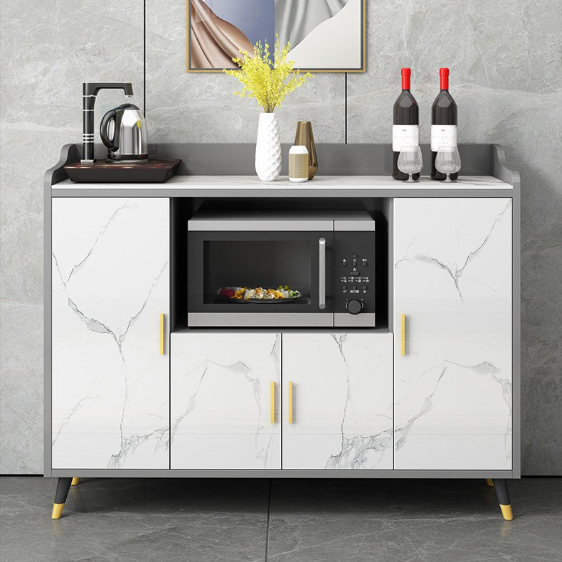 Modern Stone 38.5"H Sideboard Buffet Dining Room Buffet Server with Storage