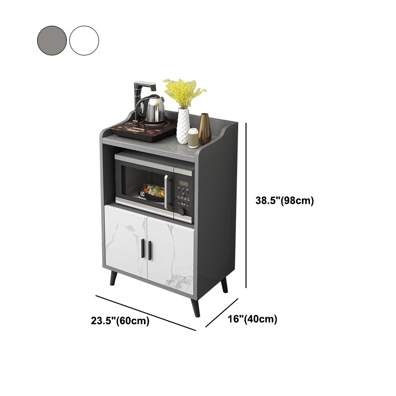 Modern Stone 38.5"H Sideboard Buffet Dining Room Buffet Server with Storage