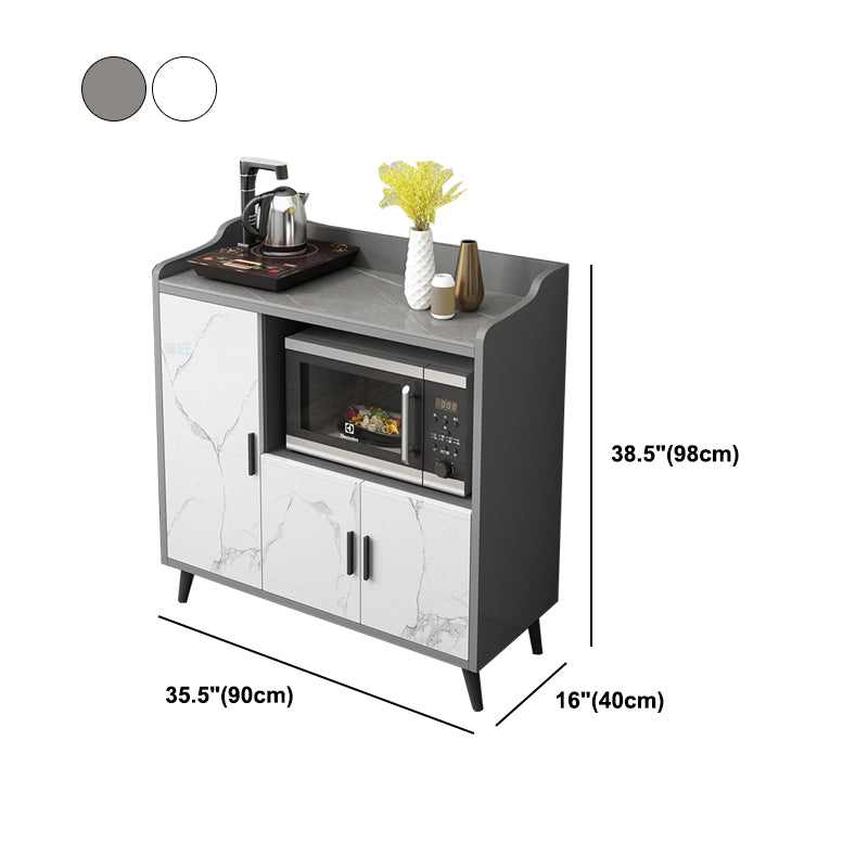 Modern Stone 38.5"H Sideboard Buffet Dining Room Buffet Server with Storage