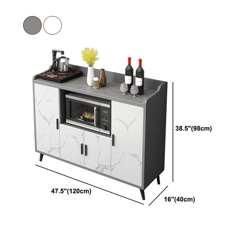 Modern Stone 38.5"H Sideboard Buffet Dining Room Buffet Server with Storage