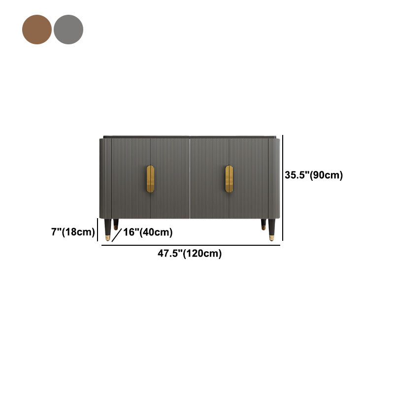 Glam Engineered Wood Credenza Simple Cabinets Dining Server for Living Room