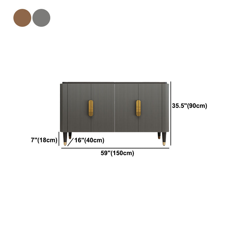 Glam Engineered Wood Credenza Simple Cabinets Dining Server for Living Room