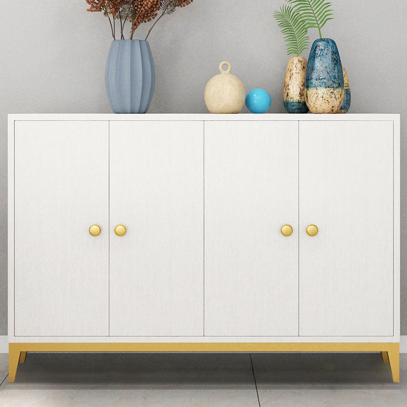 Modern Style Sideboard with 4-Door Credenza Cabinets for Dining Room