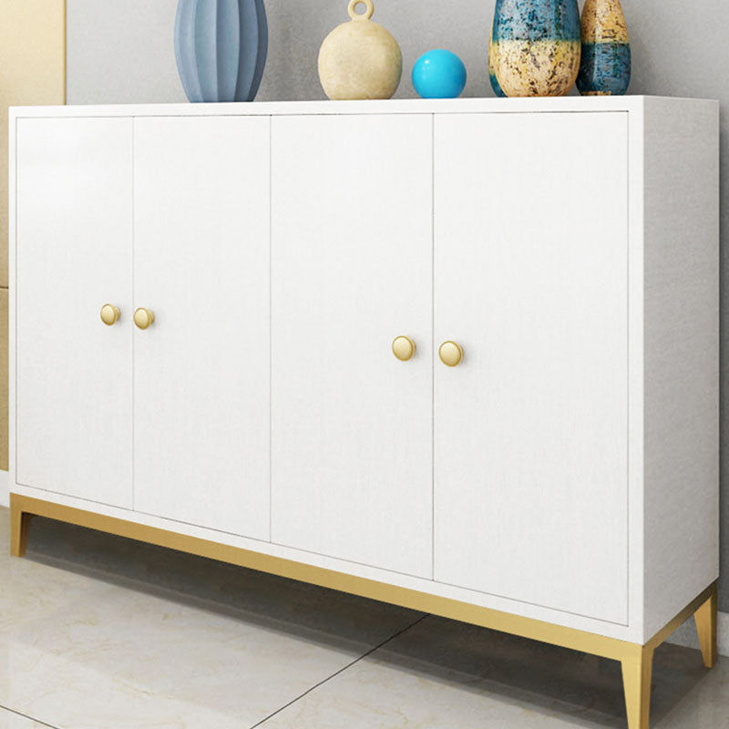 Modern Style Sideboard with 4-Door Credenza Cabinets for Dining Room