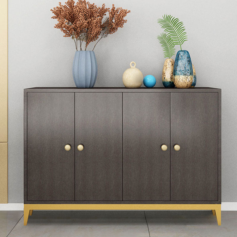 Modern Style Sideboard with 4-Door Credenza Cabinets for Dining Room