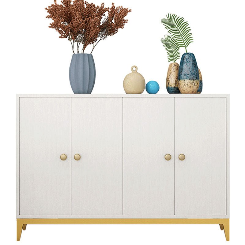 Modern Style Sideboard with 4-Door Credenza Cabinets for Dining Room