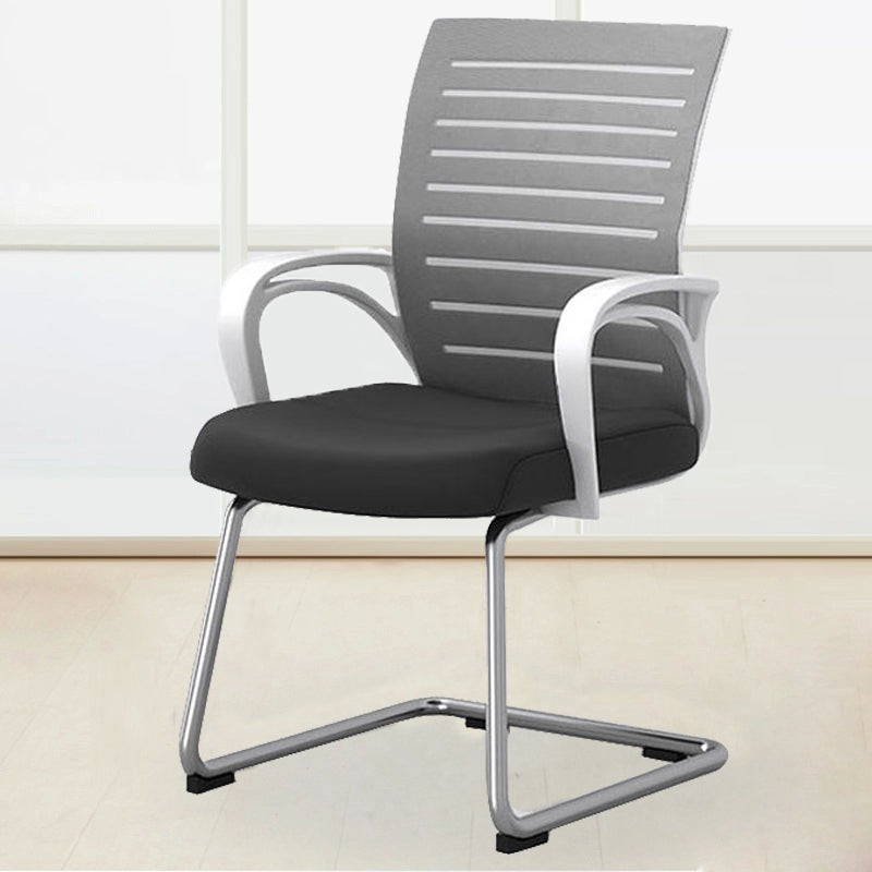 Contemporary Desk Chair Mid Back Home Office Chair with Lumbar Support