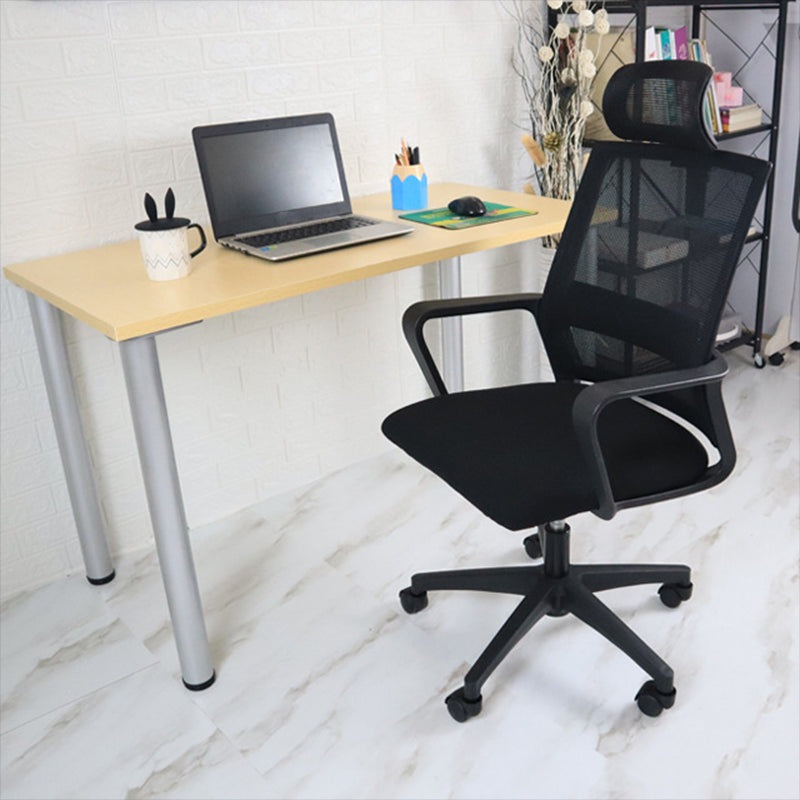 Modern Fixed Arms Office Chair Nylon Height-adjustable Desk Chair