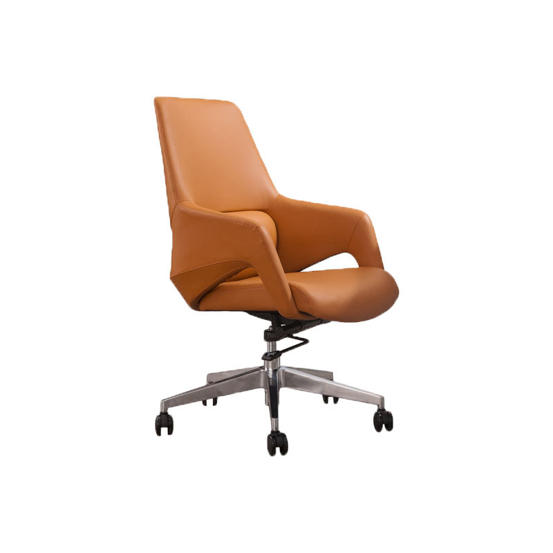 Modern Upholstered Office Chair Ergonomics Task Chair with Metal Base