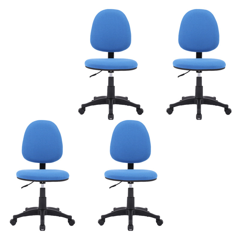 Mid-Back Swivel Office Chair Lumbar Support Desk Chair with Wheels