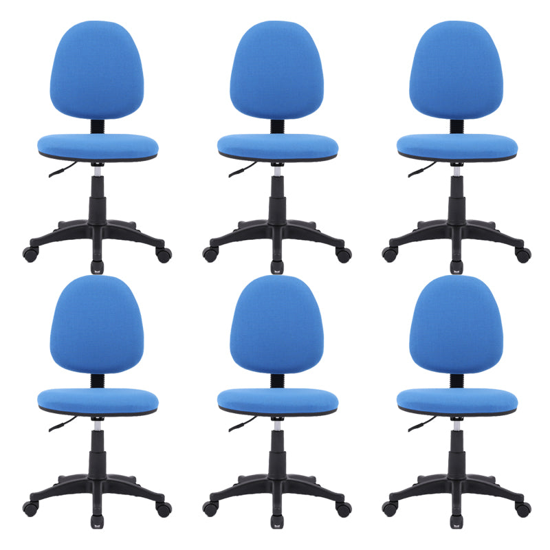 Mid-Back Swivel Office Chair Lumbar Support Desk Chair with Wheels