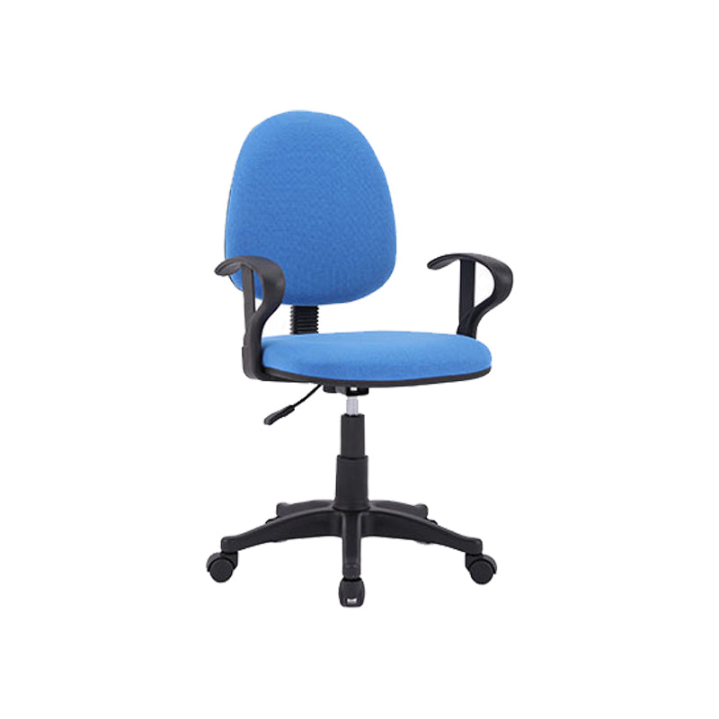 Mid-Back Swivel Office Chair Lumbar Support Desk Chair with Wheels