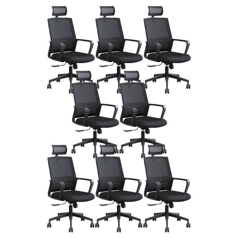 Modern Breathable Mesh Office Chair Nylon Fixed Arm Task Chair