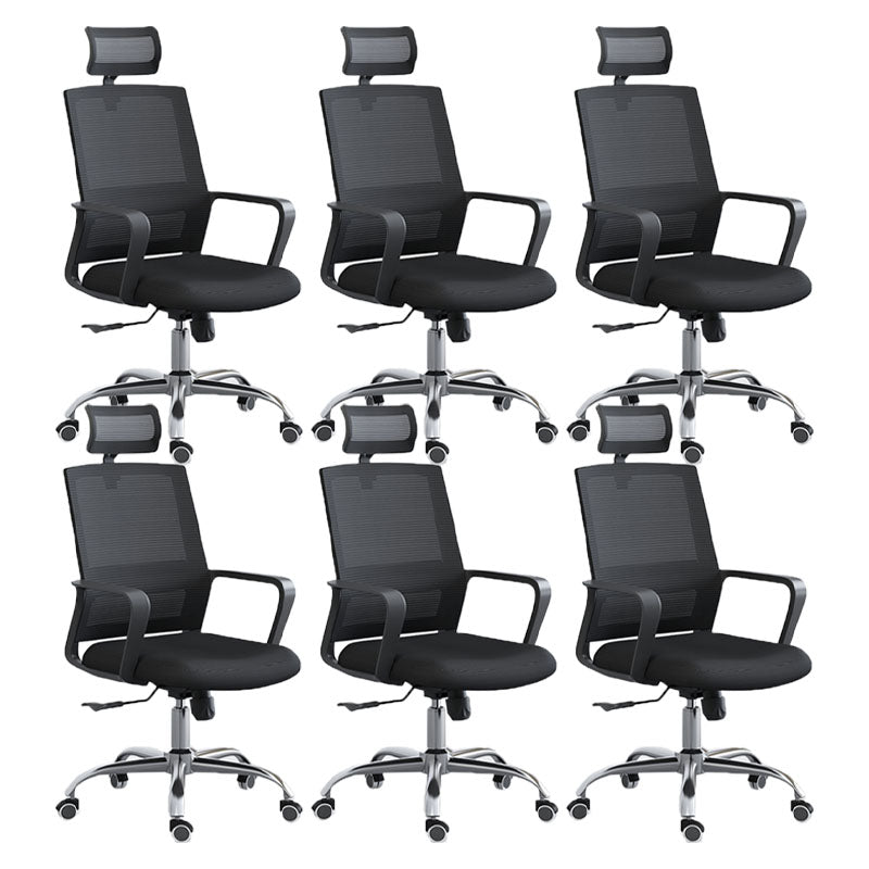 Modern Breathable Mesh Office Chair Nylon Fixed Arm Task Chair