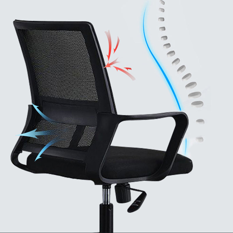 Ergonomic Mesh Mid-Back Desk Chair Tilt Mechanism Office Chair