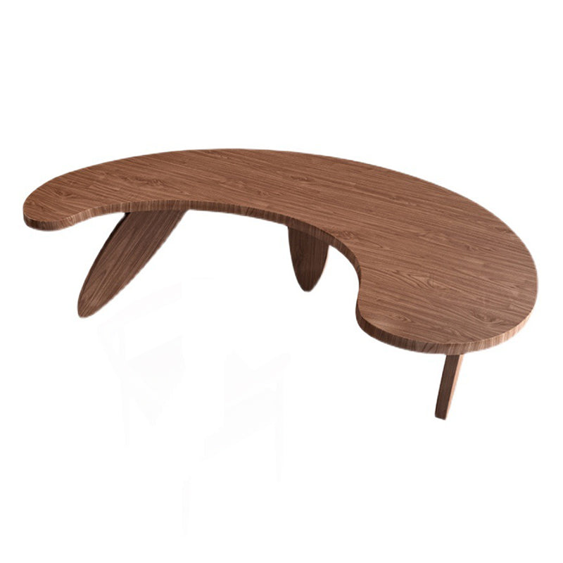 Modern Irregular Shape Home Writing Desk Solid Wood Desk for Office and Bedrooom