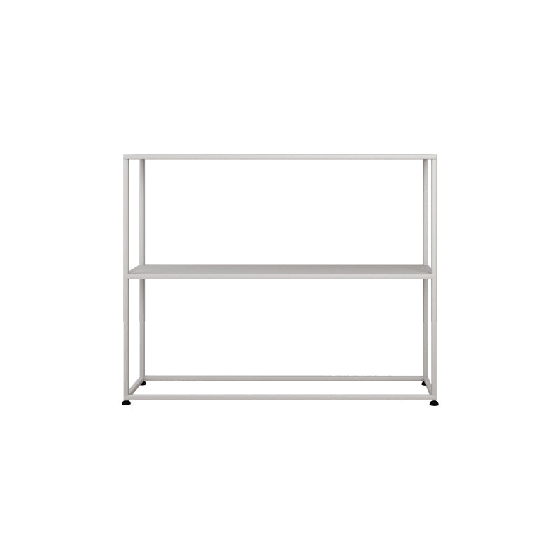 Storage Contemporary Iron Console Table with Shelf and Frame Base