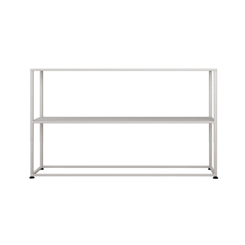 Storage Contemporary Iron Console Table with Shelf and Frame Base