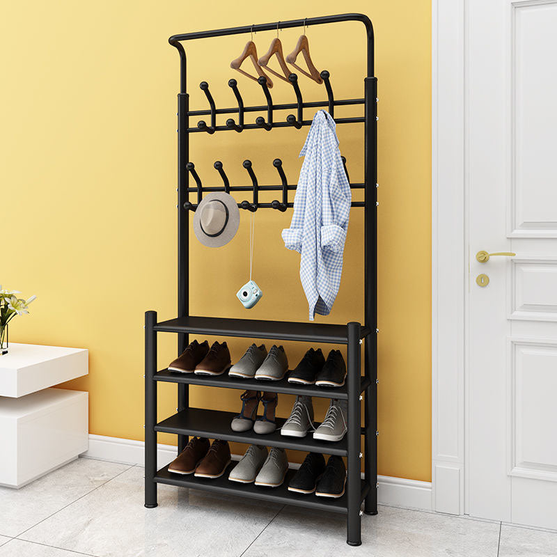 Coat Hanger Hanging Hooks Rail Storage Shelves Coat Rack Living Room