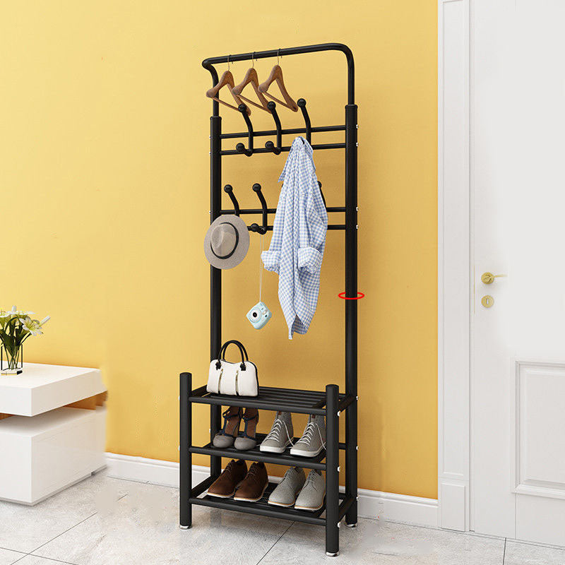 Coat Hanger Hanging Hooks Rail Storage Shelves Coat Rack Living Room