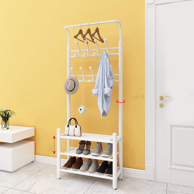 Coat Hanger Hanging Hooks Rail Storage Shelves Coat Rack Living Room