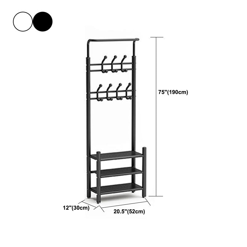 Coat Hanger Hanging Hooks Rail Storage Shelves Coat Rack Living Room