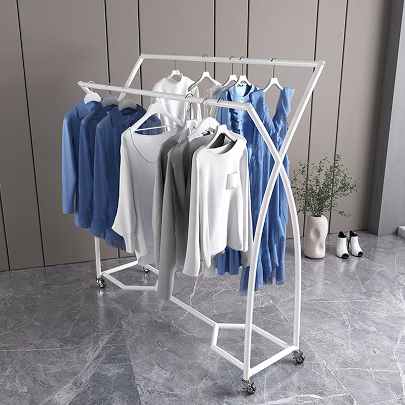 Modern Coat Rack Hanging Rail Free Standing Coat Hanger Living Room