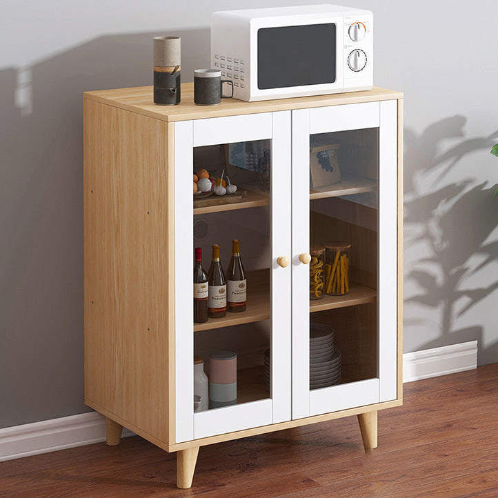 Modern Style Sideboard Buffet Engineered Wood Drawers and Cabinets Storage Sideboard