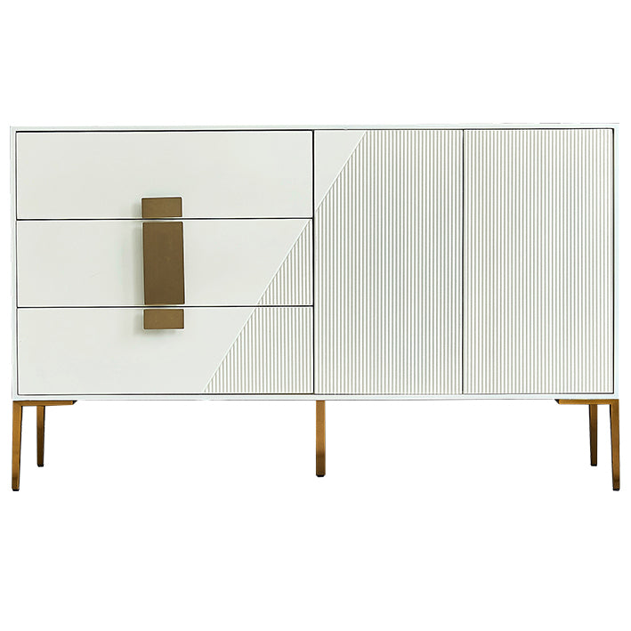 Glam Buffet Sideboard Birch Solid Wood Sideboard Table for Living Room