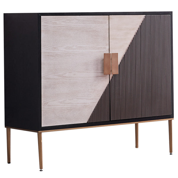 Glam Buffet Sideboard Birch Solid Wood Sideboard Table for Living Room