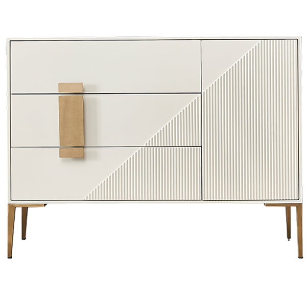 Glam Buffet Sideboard Birch Solid Wood Sideboard Table for Living Room