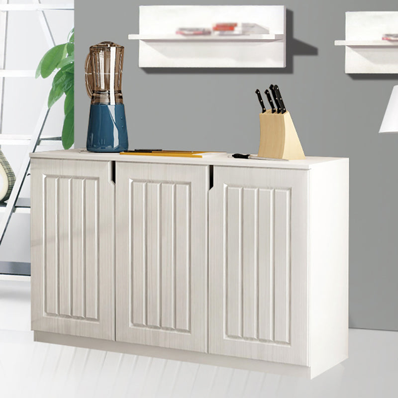 Modern Engineered Wood Sideboard 31.5"H White Buffet Server for Dining Room