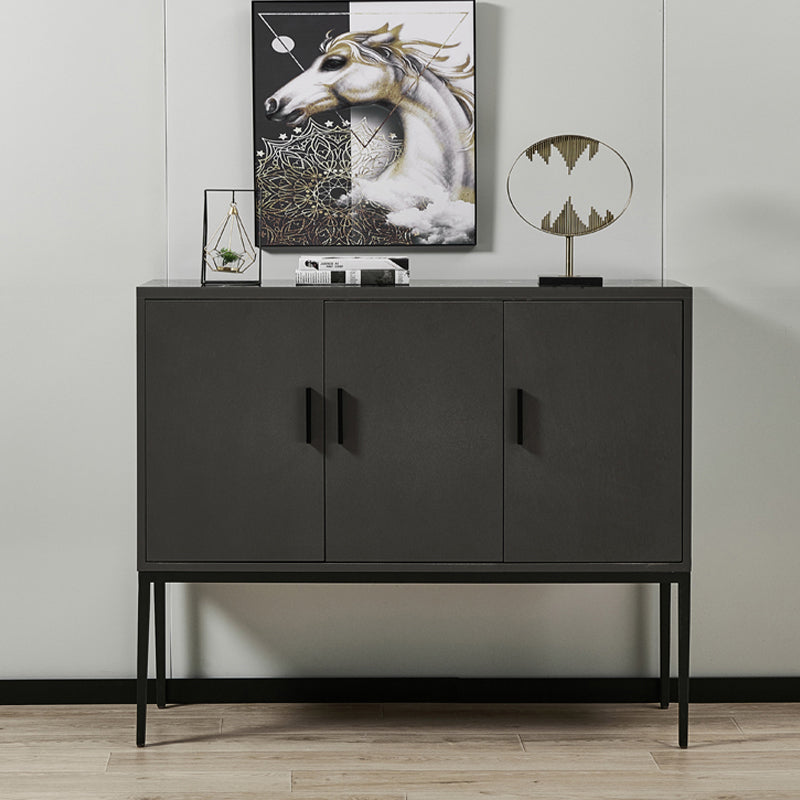 Glam Sideboard Table with Stone Top Buffet Sideboard Cabinets and Storage