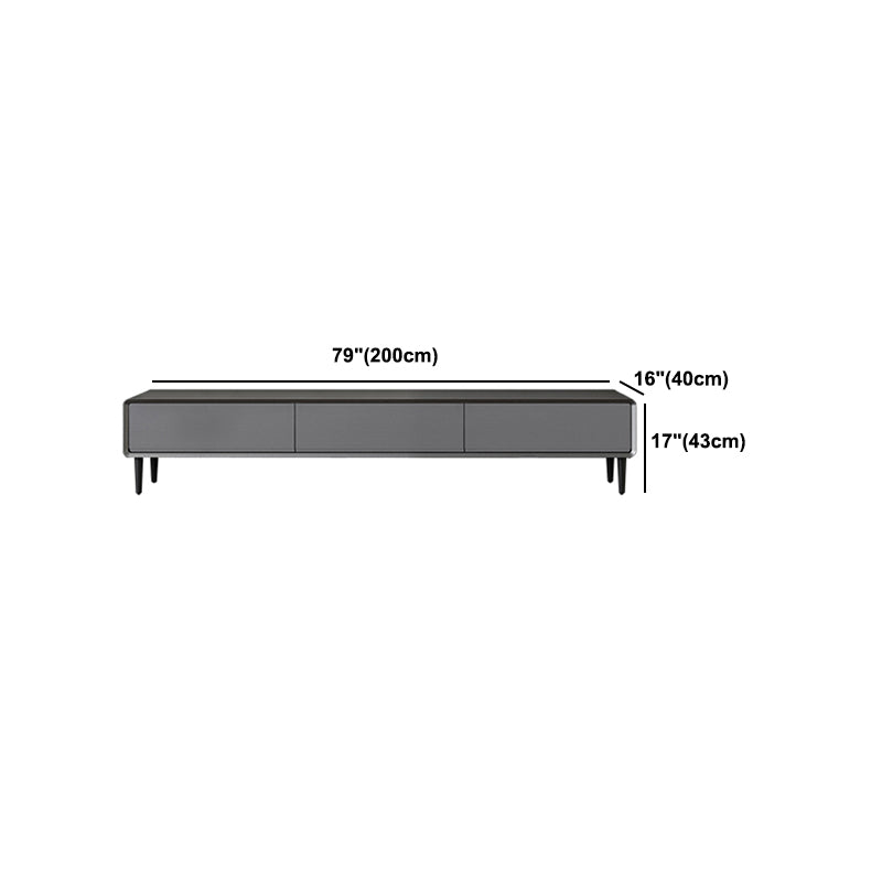 Industrial Rectangle TV Stand Home TV Cabinet with Splayed Legs